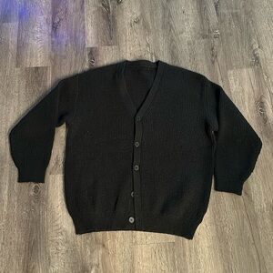 Basic black cardigan